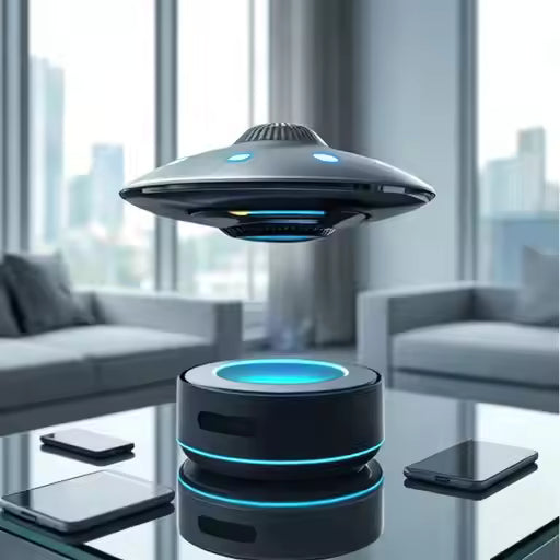UFO Portable Speaker with Auto-Rise Antigravity Levitation Speaker