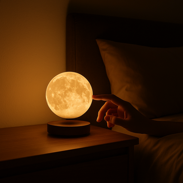 3 Colors Modes Magnetic Levitating Moon Lamp