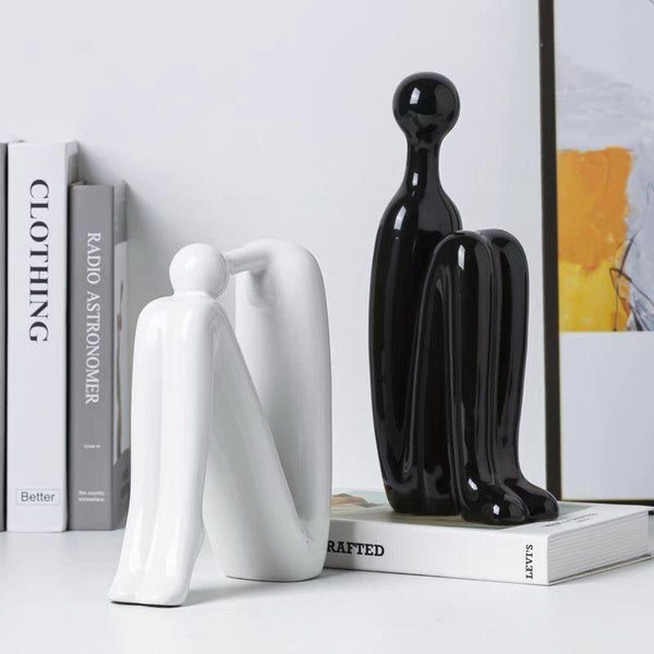 Human Figure Bookends 2pcs